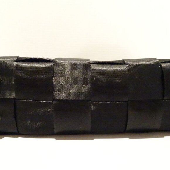 HARVEY'S The Original Seatbelt Black Tote Bag 10"x12" Two Handles Large - Picture 3 of 7